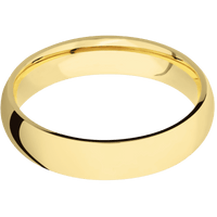 14K Yellow Gold + Polish Finish