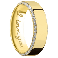 14K Yellow Gold + Polish , Polish Finish