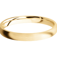 10K Yellow Gold + Satin Finish
