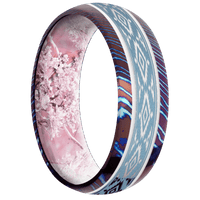 Titanium Damascus + Polish Finish + King's Pink