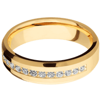 14K Yellow Gold + Polish , Polish Finish