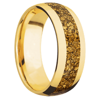 18K Yellow Gold + Polish Finish