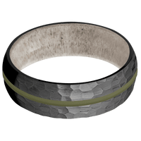 Zirconium + Hammer Finish + Antler