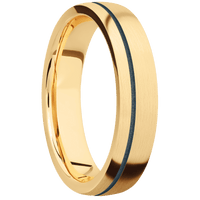 10K Yellow Gold + Satin , Satin Finish