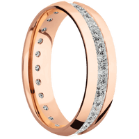 14K Rose Gold + Polish Finish