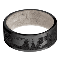 Zirconium + Satin Finish + Antler
