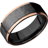 Zirconium + Hammer , Satin Finish