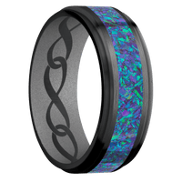 Zirconium + Satin , Satin Finish + Crushed Silver