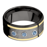 Tantalum Noir + Hammer , Satin Finish