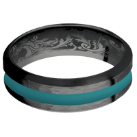 Zirconium + Hammer , Satin Finish