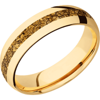 14K Yellow Gold + Polish Finish