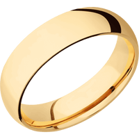 14K Yellow Gold + Polish Finish