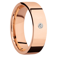 18K Rose Gold + Polish Finish
