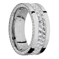 14K White Gold + Polish Finish