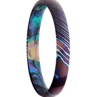 Titanium Damascus + Polish Finish + Abalone