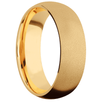 22K Yellow Gold + Sand Finish