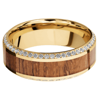 10K Yellow Gold + Polish , Polish Finish