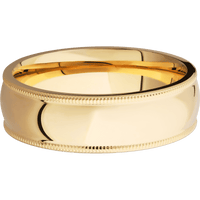 14K Yellow Gold + Polish Finish