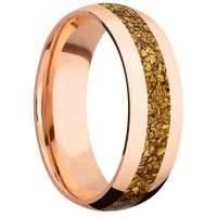 14K Rose Gold + Polish Finish