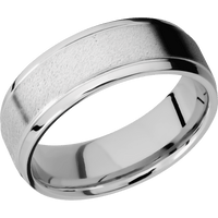 14K White Gold + Anglestone , Polish Finish
