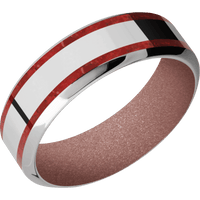 18K White Gold + Polish , Polish Finish + Rose Gold