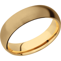 14K Yellow Gold + Bead Finish