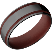 Zirconium + Polish Finish + Crimson