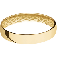 10K Yellow Gold + Polish Finish