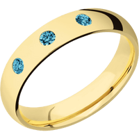 18K Yellow Gold + Polish Finish