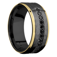 Zirconium + Hammer , Polish Finish