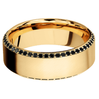 14K Yellow Gold + Anglesatin , Polish Finish