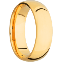 18K Yellow Gold + Polish Finish