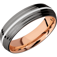 Tantalum Noir + Polish , Polish Finish + 18K Rose Gold