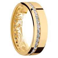 14K Yellow Gold + Polish Finish