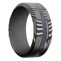 Basketweave + Acid Finish + Gun Metal Grey