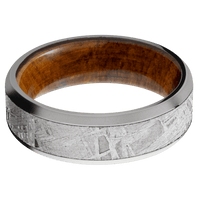 Titanium + Polish , Bead Finish + Desert Iron Wood