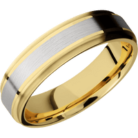 10K Yellow Gold + Polish , Satin Finish