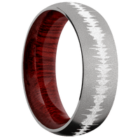 Platinum + Sand Finish + Blood Wood