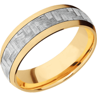 10K Yellow Gold + Satin Finish