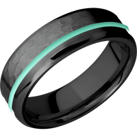 Zirconium + Hammer , Polish Finish