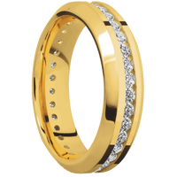 18K Yellow Gold + Polish , Polish Finish