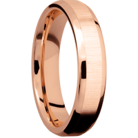 14K Rose Gold + Crosssatin , Polish Finish