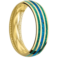 10K Yellow Gold + Polish Finish