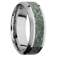 14K White Gold + Polish , Satin Finish