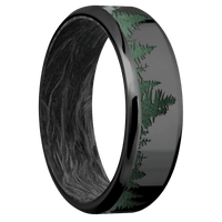Zirconium + Polish , Polish Finish + Forged Carbon Fiber