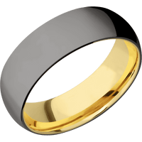 Tantalum Noir + Polish Finish + 18K Yellow Gold