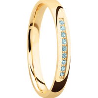 14K Yellow Gold + Polish Finish