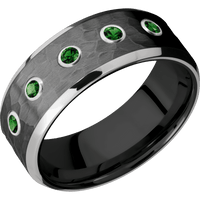 Zirconium + Hammer , Polish Finish