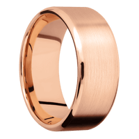 14K Rose Gold + Satin , Polish Finish