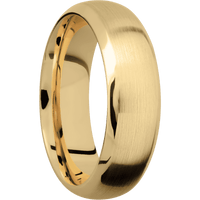 10K Yellow Gold + Satin , Polish Finish